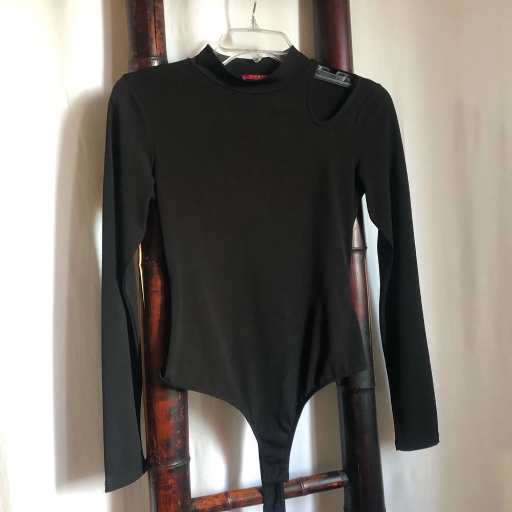 GUESS Black Long Sleeve Bodysuit